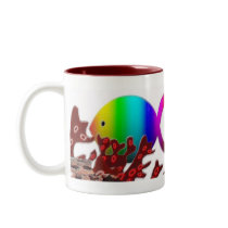 Ocean Christian Fish Symbol - Single fish mugs