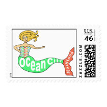 Ocean City, Maryland Mermaid Stamp