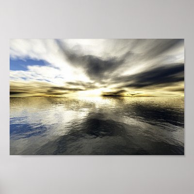 Ocean Colors Poster by Orbitol