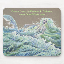 Ocean Deva, Ocean Deva, by Darlene P. Coltrain,... mousepads by orionworks Ocean Deva, Ocean Deva, by Darlene P. Coltrain,... mousepads