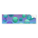 Ocean Dreams - Aqua and Violet Ocean Fantasy bumper stickers