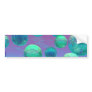 Ocean Dreams - Aqua and Violet Ocean Fantasy Bumper Sticker