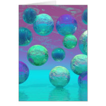 Ocean Dreams - Aqua and Violet Ocean Fantasy cards