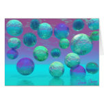 Ocean Dreams - Aqua and Violet Ocean Fantasy Cards