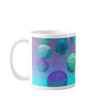 Ocean Dreams - Aqua and Violet Ocean Fantasy mugs