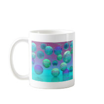 Ocean Dreams - Aqua and Violet Ocean Fantasy mugs