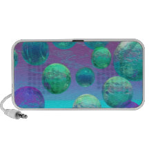 Ocean Dreams - Aqua and Violet Ocean Fantasy Speakers