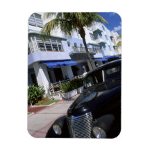 Ocean Drive, Miami Beach Florida Vinyl Magnets