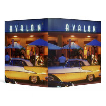 Ocean Drive, South Beach, Miami Beach, 3 Ring Binder