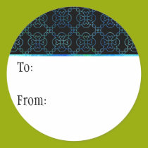 Ocean Gift Tag Sticker stickers