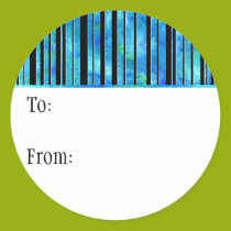Ocean Gift Tag Sticker stickers