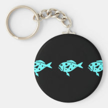 Ocean Glow_Aqua Blue Grouper Key Chain