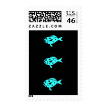 Ocean Glow_Aqua Blue Grouper postage postage by FUNauticals Ocean Glow_Aqua Blue Grouper postage postage