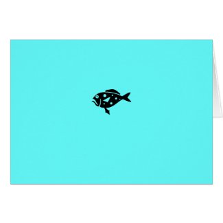 Ocean Glow_Black-on-Aqua Blue Grouper card