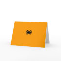 Ocean Glow_Black-on-Orange Crab cards