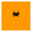 Ocean Glow_Black-on-Orange Crab posters by FUNauticals Ocean Glow_Black-on-Orange Crab posters