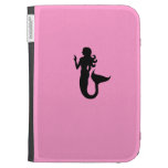 Ocean Glow_Black-on-Pink Mermaid Kindle 3 Covers