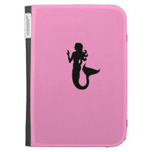 Ocean Glow_Black-on-Pink Mermaid Kindle 3 Covers