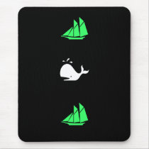 Ocean Glow_Clipper - Whale Multi-icon mousepads