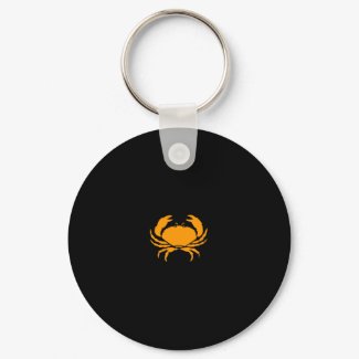 Ocean Glow_Orange Crab keychain