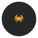 Ocean Glow_Orange Crab stickers