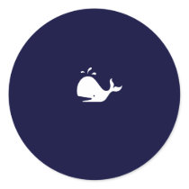Ocean Glow_white Whale Sticker