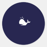 Ocean Glow_white Whale Sticker