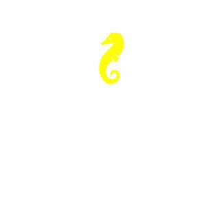 Ocean Glow_Yellow Seahorse shirt