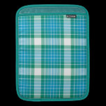 Ocean Grid Plaid ipad sleeves