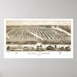 Ocean Grove & Asbury Park, NJ Panoramic Map - 1881 Posters