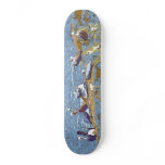 Ocean Jetty Pelican Art Skateboard