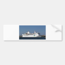 Ocean Liner Island Escape. Bumper Stickers