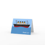 Ocean Liner Thank You note cards