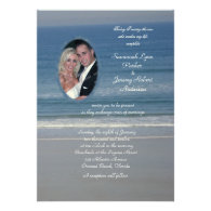 Ocean Love Photo Wedding Invitations
