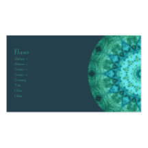 Ocean Medallion Kaleidoscope Business Card Template