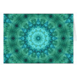 Ocean Medallion Kaleidoscope Greeting Card