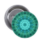 Ocean Medallion Kaleidoscope Pinback Buttons