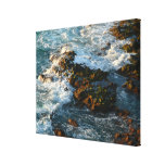 Ocean Meets the Rocks Stretched Canvas Print