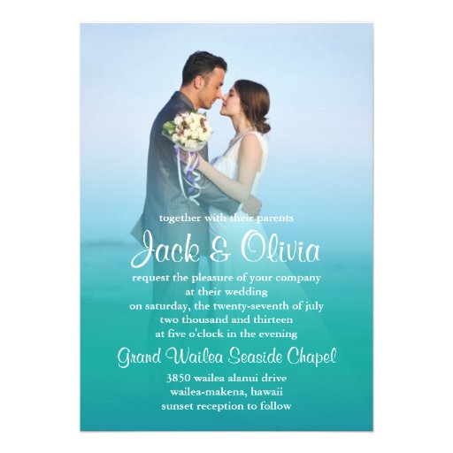 Ocean Mist Wedding Invitation