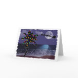 Ocean Moonlight Christmas Holiday Card