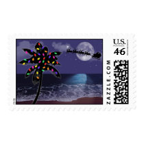 Ocean Moonlight Christmas Holiday Postage