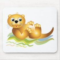 Ocean Otter mousepads by White_Wedding Ocean Otter mousepads