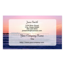 Ocean Pier at Sunset business cards