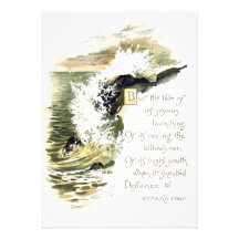 Ocean Poetry Custom Invitation