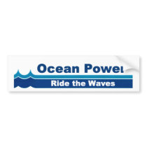 Ocean Power bumper stickers by Livepaths Ocean Power bumper stickers