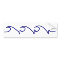 Ocean Pulse Bumper Stickers