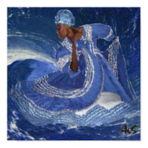 ocean queen YEMAYA posters by AFROFUSION ocean queen YEMAYA posters