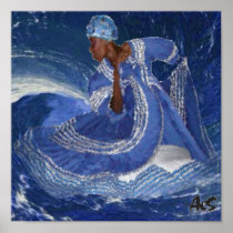 ocean queen YEMAYA Print