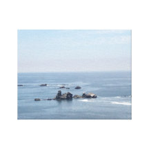 Ocean Rocks Stretched Canvas Prints