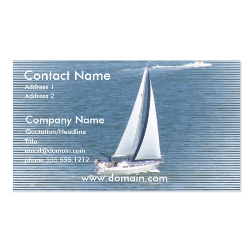 Ocean Sail Business Card (front side)